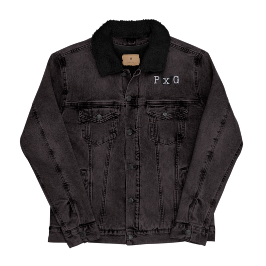 Unisex P x G denim sherpa jacket